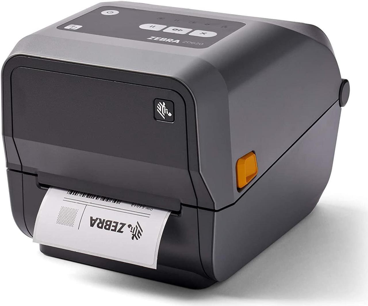 Zebra ZD620t Thermal Transfer Desktop Printer 300 dpi Print Width 4 in Ethernet Serial USB