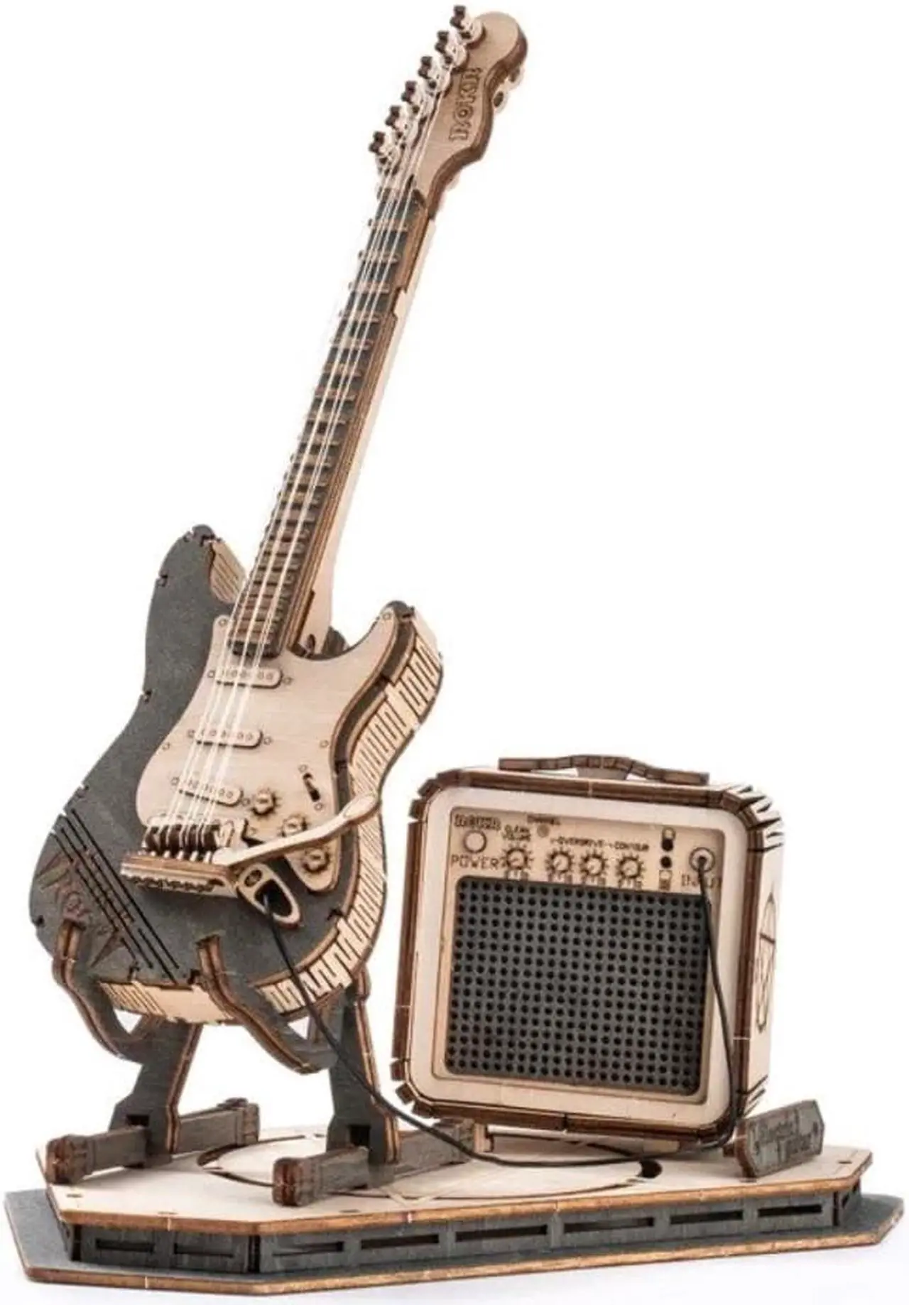 Main image of DIY 3D Puzzle - Electric Guitar - 140 pcs (ROKR)
