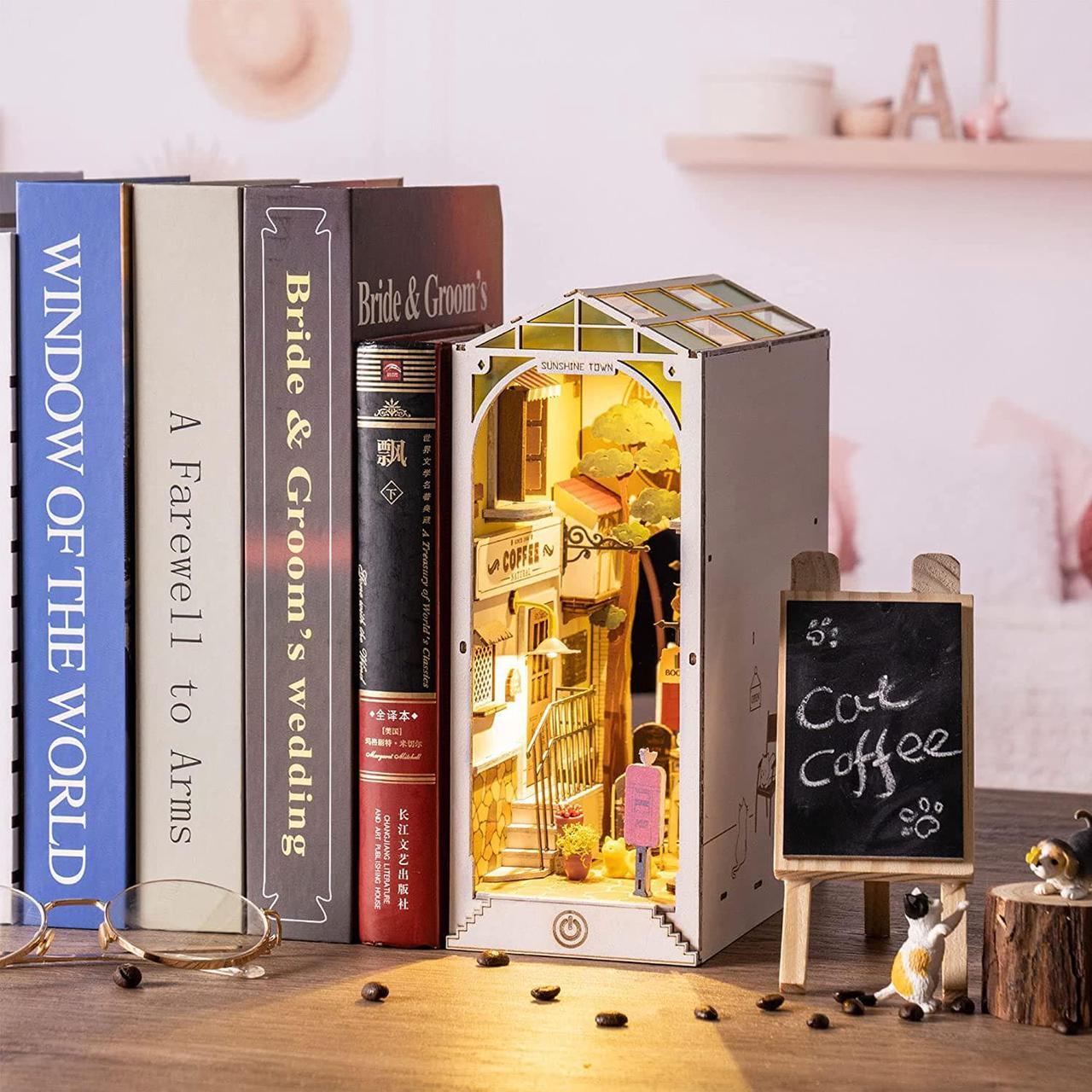 Alt view image 3 of 3 - DIY 3D Book Nook Kit - Sunshine Town 246 Pcs