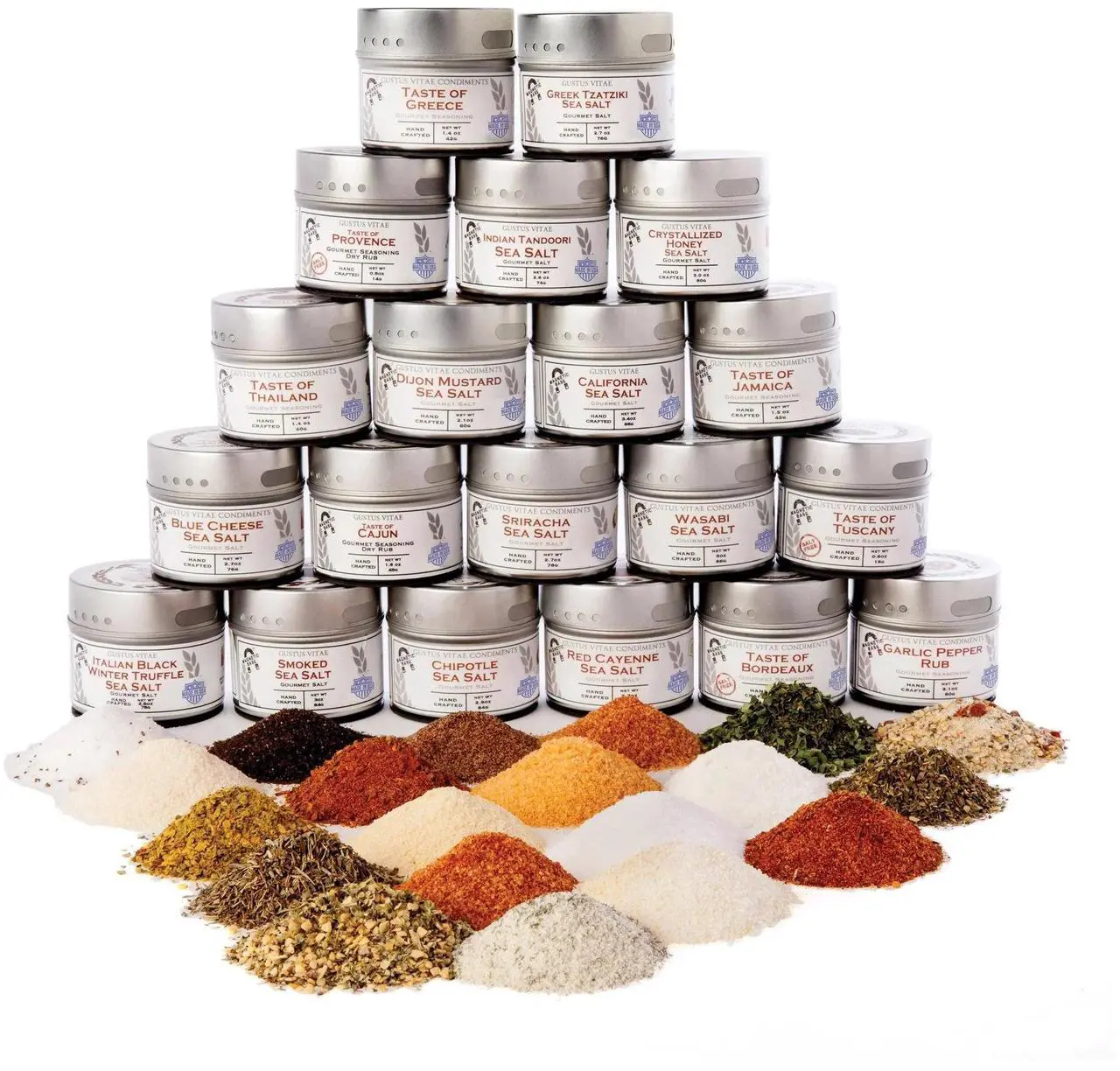 Main image of Ultimate Artisanal Seasoning and Gourmet Sea Salt Collection - 20 Tins