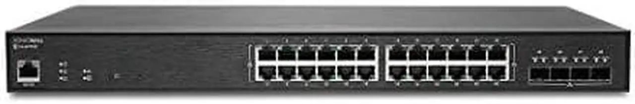 Alt view image 11 of 17 - SonicWall SWS14-24FPOE Ethernet Switch 24 Ports - Manageable - Gigabit Ethernet, 10 Gigabit Ethernet - 10/100/1000Base-T, 10GBase-X - 2 Layer Supported - Modular - 500.40 W Power Consumption 02SSC8377