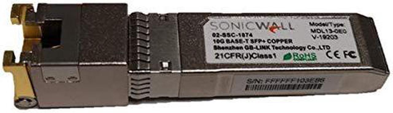 SONICWALL SFP+ 10GBASE-T TRANSCEIVER Copper RJ45 Module