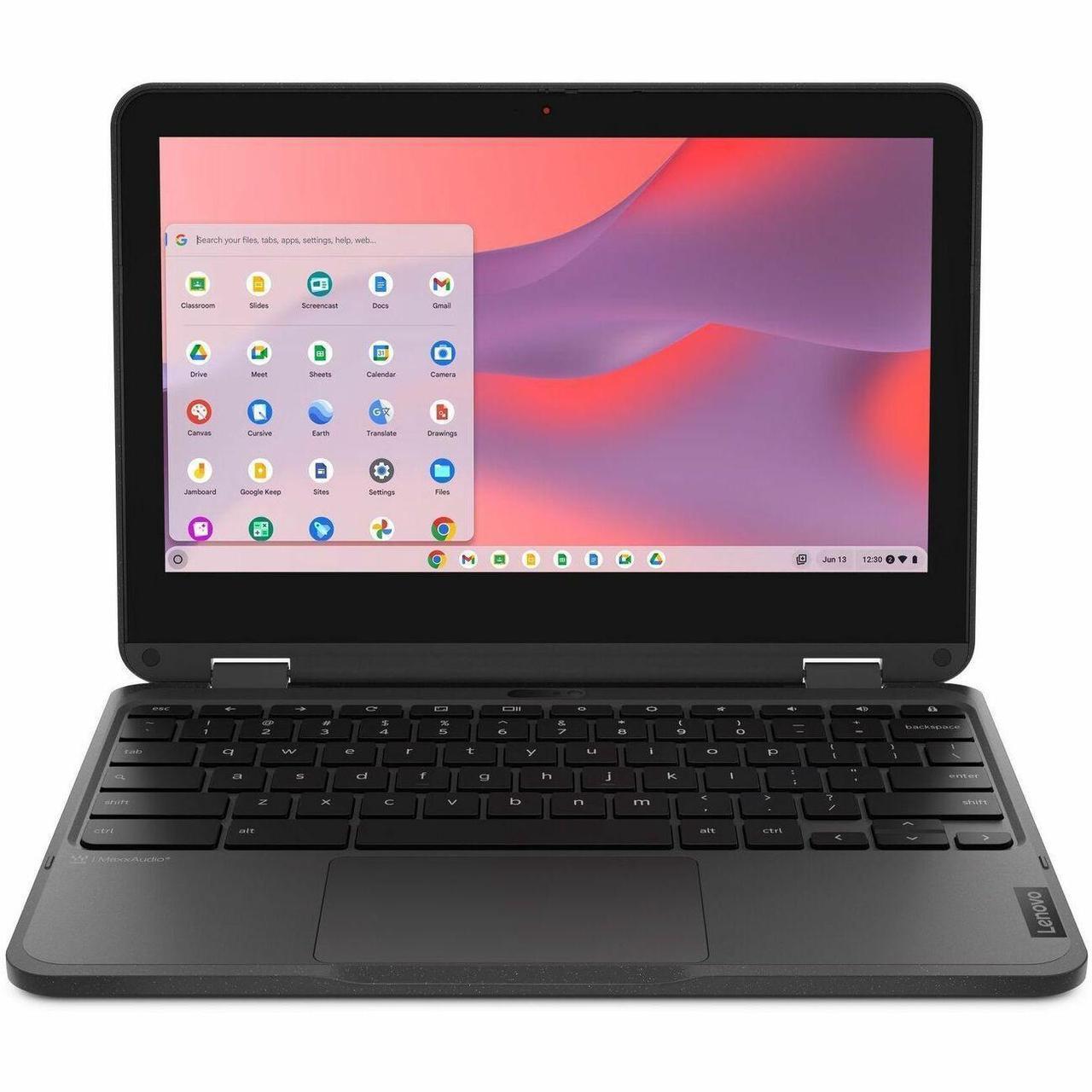 Alt view image 11 of 16 - Lenovo 500e Chromebook Gen 4s 11.6" Touch Screen Intel Processor N100 Intel UHD Graphics 4GB Memory 64GB Storage Chrome OS 83L40000US