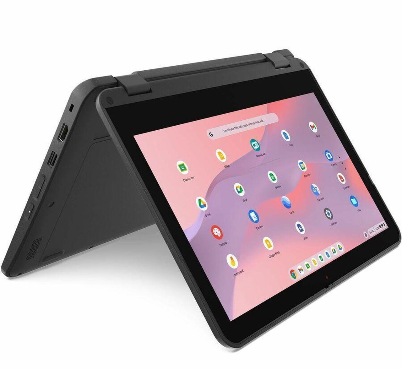 Alt view image 16 of 16 - Lenovo 500e Chromebook Gen 4s 11.6" Touch Screen Intel Processor N100 Intel UHD Graphics 4GB Memory 64GB Storage Chrome OS 83L40000US