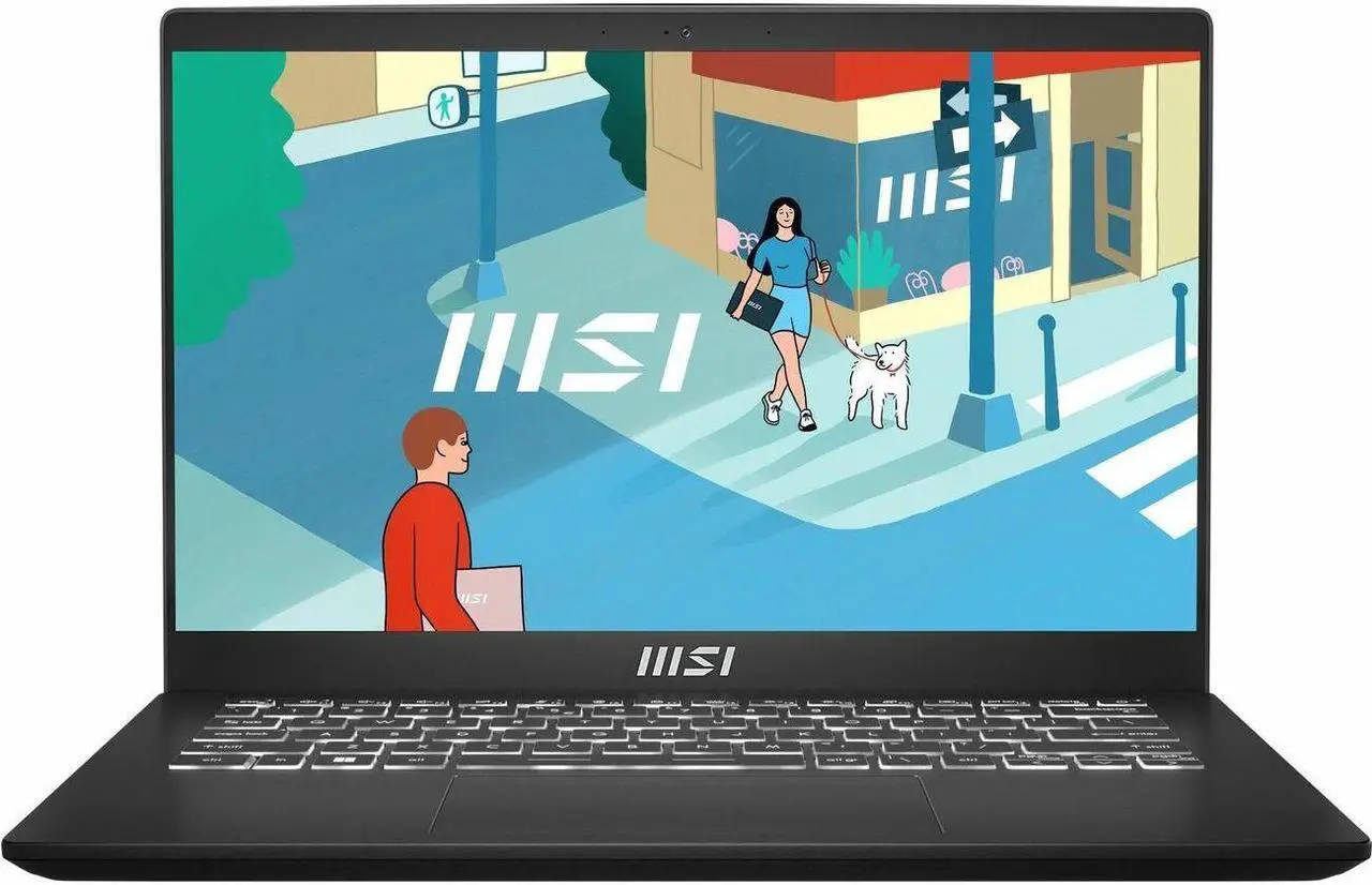 Alt view image 9 of 19 - MSI Modern 14 C7M, Laptop, Black, 14" 60Hz, AMD Ryzen 7 7730U, UMA Graphics, 16 GB Memory, 512 GB SSD, Win 11 Pro, 3 Year Warranty - Intel Chip - 1920 x 1080 - Windows 11 Pro - AMD Radeon Graphic