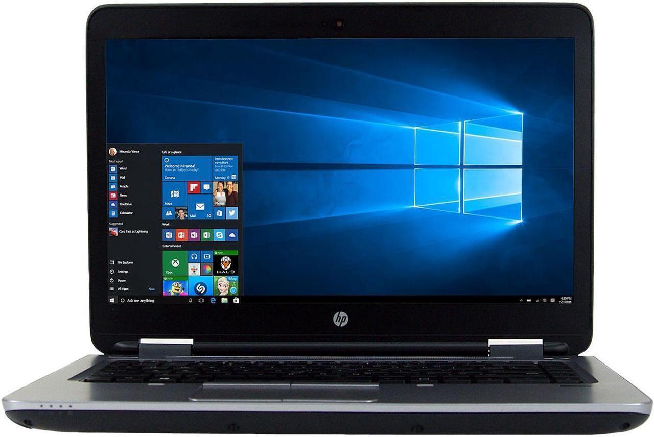 HP ProBook 640 G2 14" Laptop - GRADE A - Intel Core i5 6th Gen 6300U (2.40 GHz) - 16 GB DDR4 Memory 512 GB SSD - Webcam - Windows 10 Pro