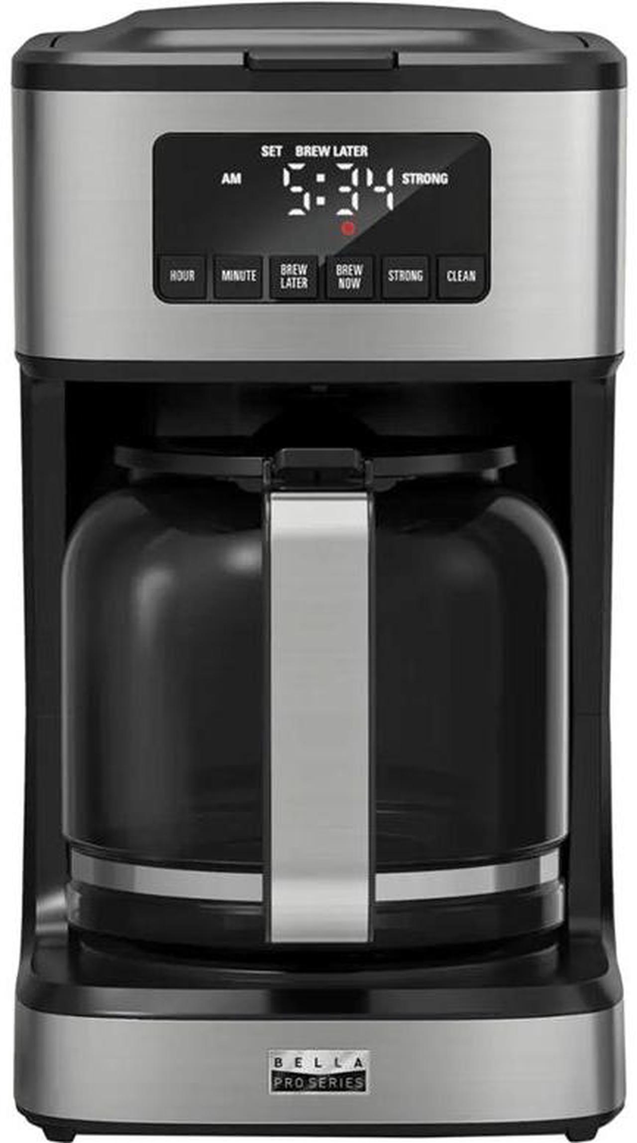 Main image of bella PRO - 12-Cup Programmable Coffee Maker - 90194 - Stainless Steel