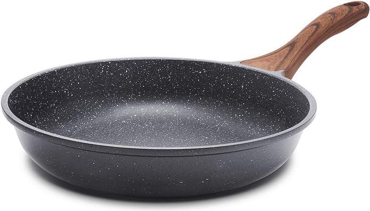 Main image of SENSARTE Nonstick Frying Pan Skillet, Swiss Granite Coating Omelette Pan, Healthy Stone Cookware Chef's Pan, PFOA Free (8/9.5/10/11/12.5 Inch) (8 Inch)