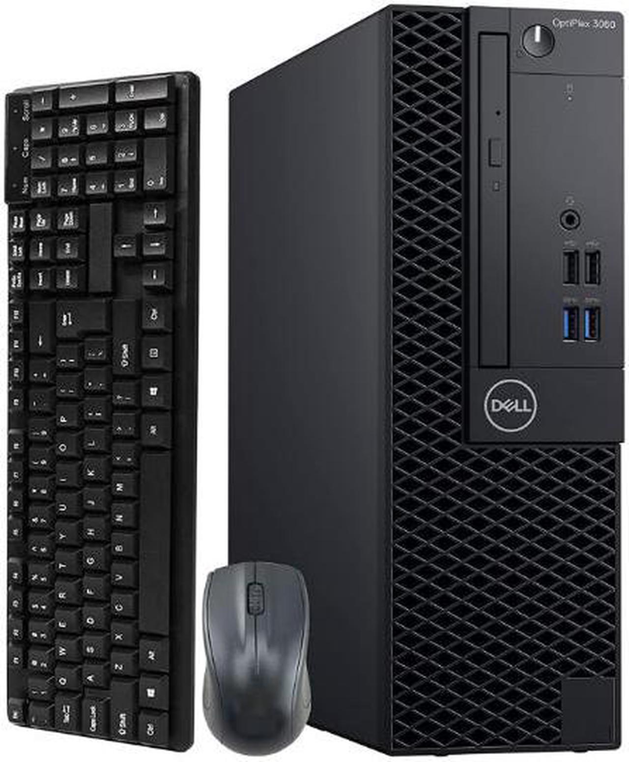 Dell OptiPlex 3060 Desktop Computer - Intel Pentium Gold G5500 3.80 GHz - 16 GB DDR4 SDRAM -  1TB HDD - Windows 10 Pro 64-bit-Small Form Factor with New wireless Mouse and keyboard