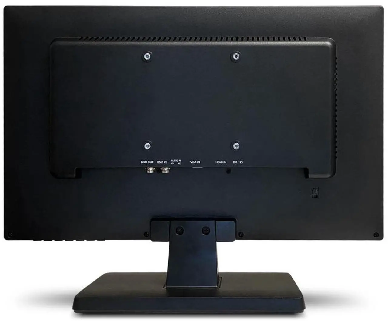 Alt view image 3 of 5 - 19in CCTV Monitor, Desktop, VGA + HDMI + BNC In + BNC Out + Stereo Audio In, HD 1920x1080, 300 Nits, 1000:1 Contrast, Speakers (2 x 2W), 100mm VESA, Black