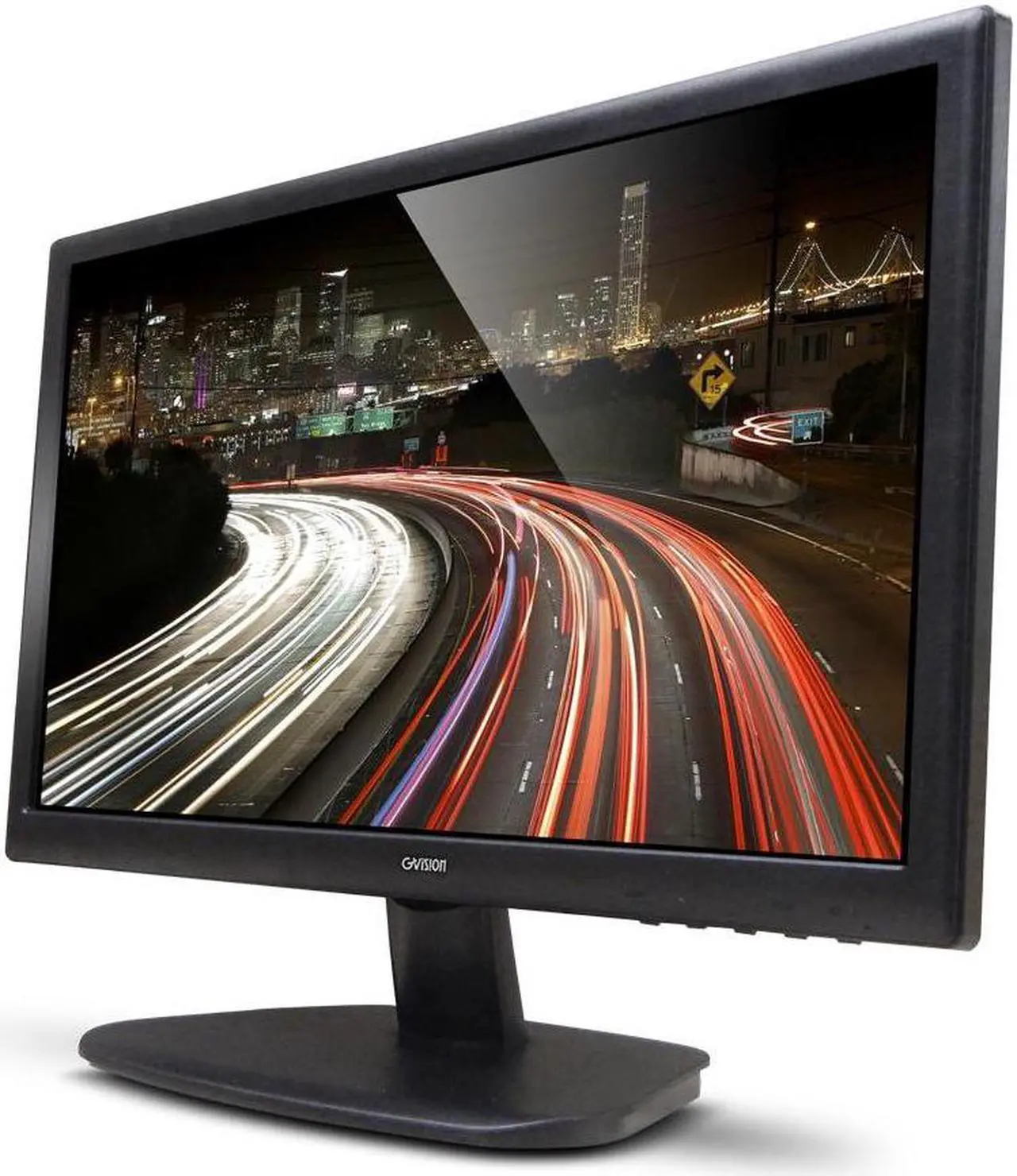 Alt view image 2 of 4 - 22in CCTV Monitor, Desktop, VGA + HDMI + BNC In + BNC Out + Stereo Audio In, HD 1920x1080, 300 Nits, 1000:1 Contrast, Speakers (2 x 2W), 100mm VESA, Black