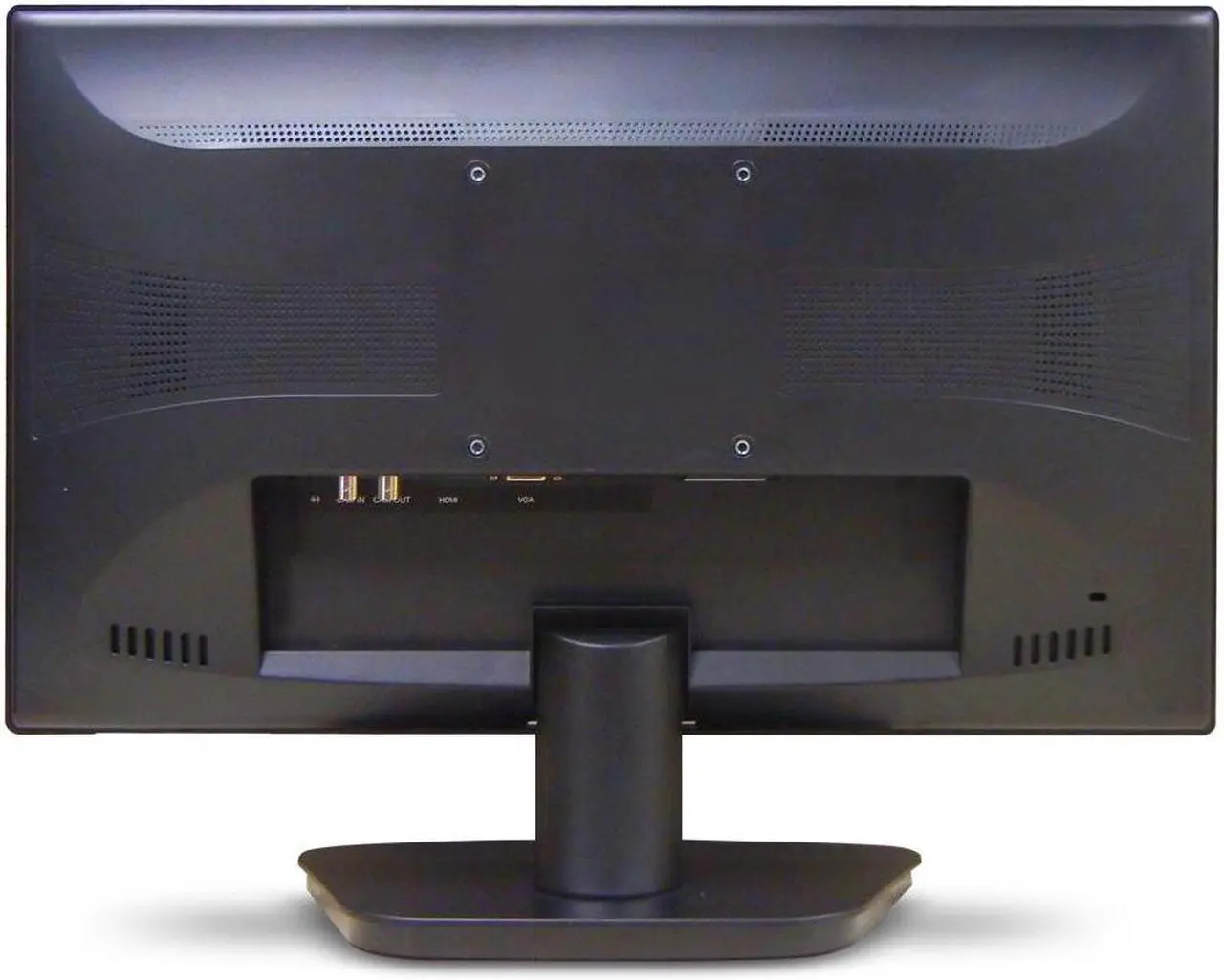 Alt view image 3 of 4 - 22in CCTV Monitor, Desktop, VGA + HDMI + BNC In + BNC Out + Stereo Audio In, HD 1920x1080, 300 Nits, 1000:1 Contrast, Speakers (2 x 2W), 100mm VESA, Black