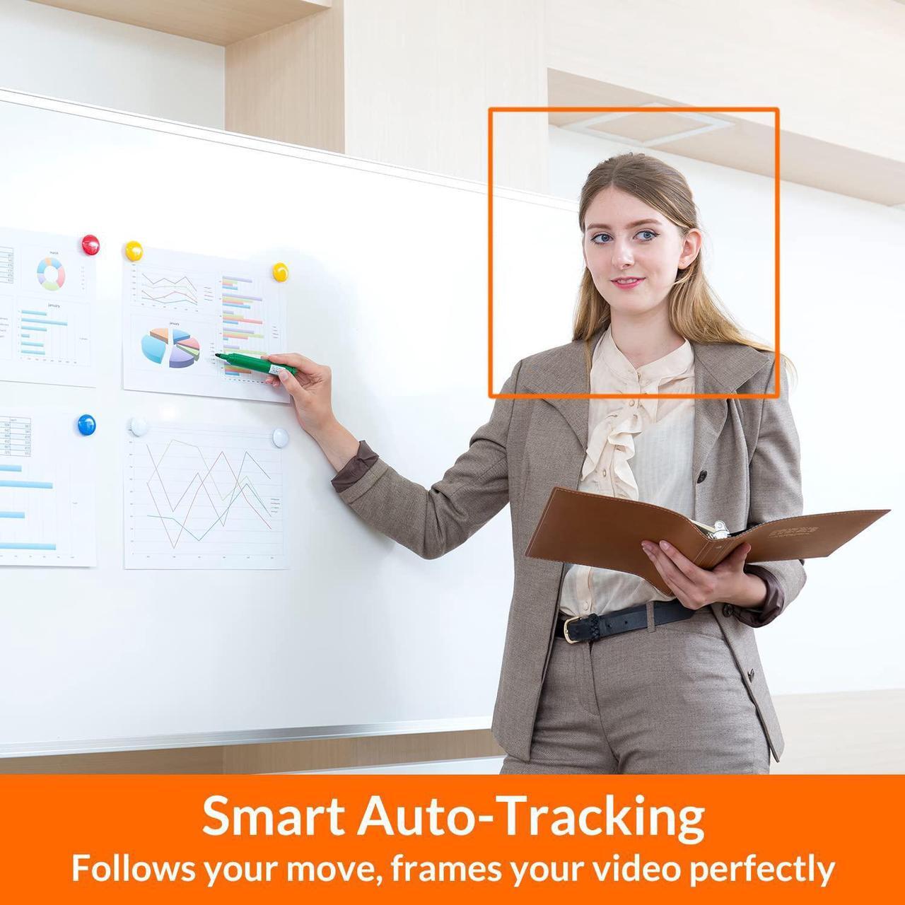 Alt view image 5 of 7 - 4K AI Auto-Tracking Webcam, Innex C470, 120-Degree Wide Angle and Built-in Microphone, Plug and Play, for Videoconferencing Zoom/Teams/Skype/Google Meet, Live Streaming, and Distance Learning