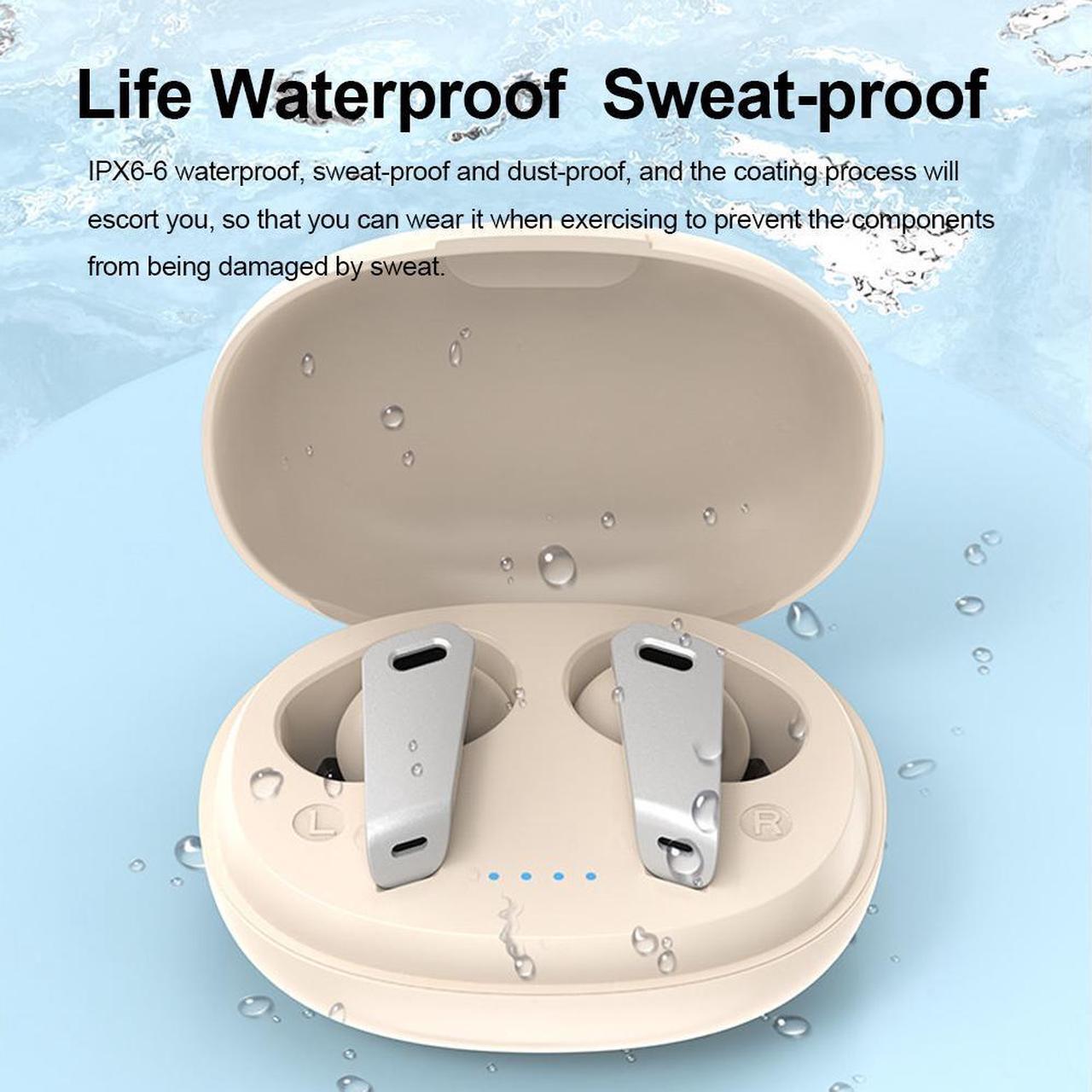 Alt view image 3 of 7 - GAMAKOO Wireless Noise Cancelling Earbuds Bluetooth 5.3 TWS For iPhone Samsung Earphones Headphones White