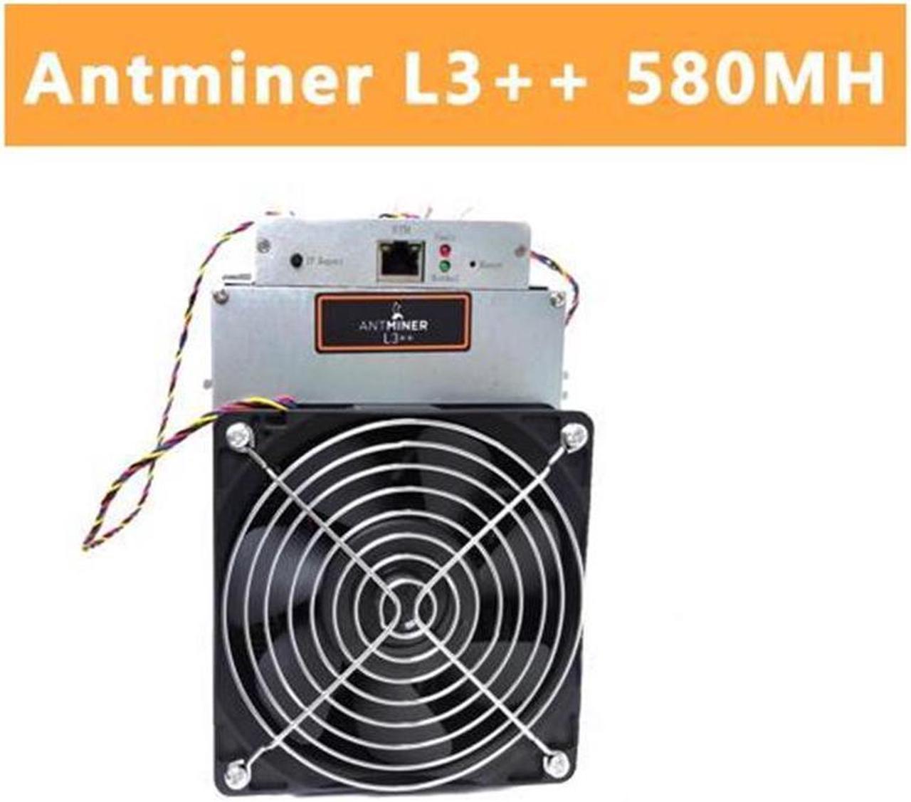 ANTMINER L3++( With Power Supply ) 580 MH/s Litecoin Dogecoin Merge mining LTC Miner Merge DOGE Miner LTC Mining Machine Better Than ANTMINER L3 L3+ S9 S9i ASIC Miners