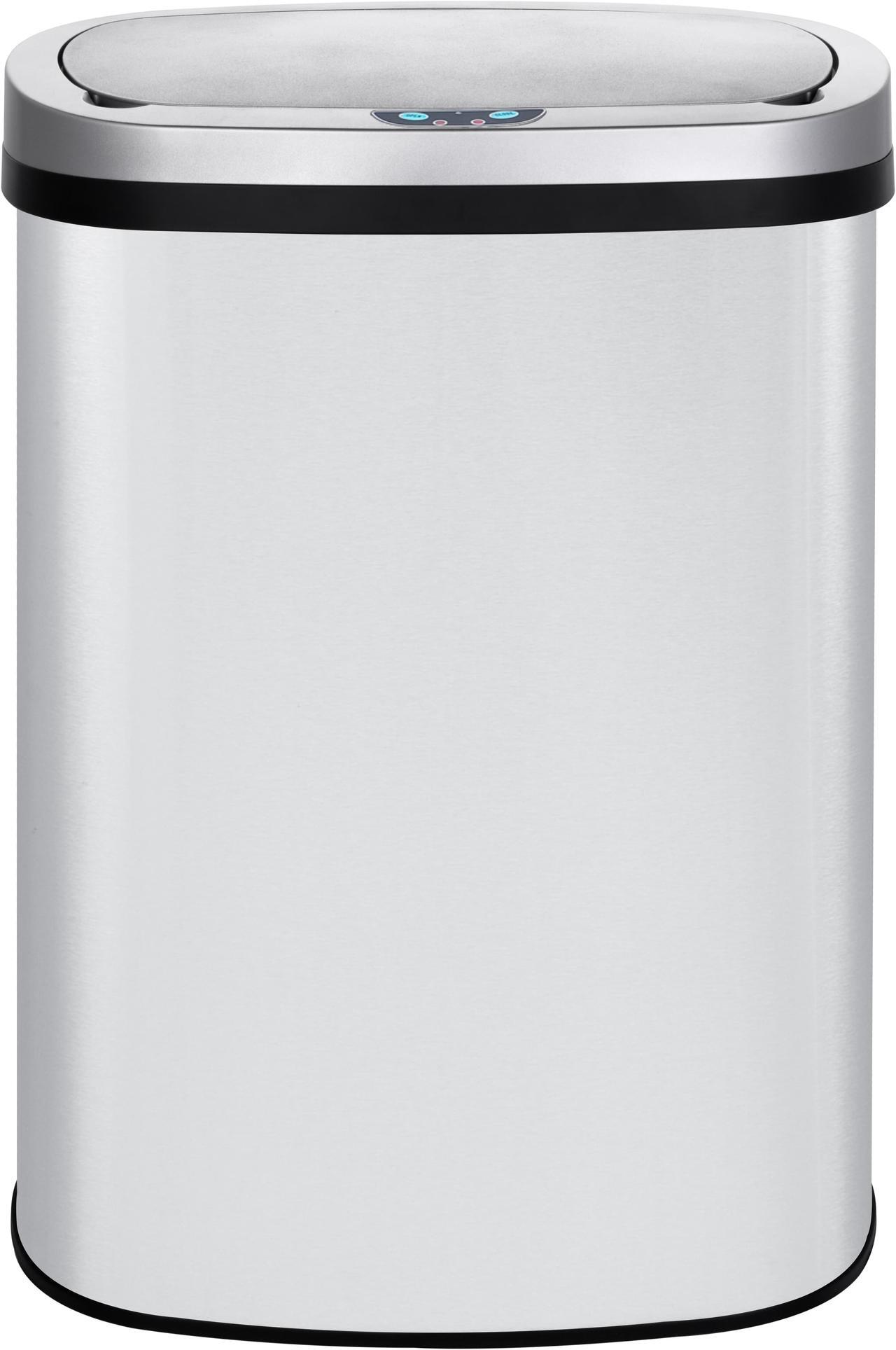 Alt view image 6 of 7 - Mega Casa 13 Gallon Stainless Steel Oval Kitchen Motion Sensor Trash Can