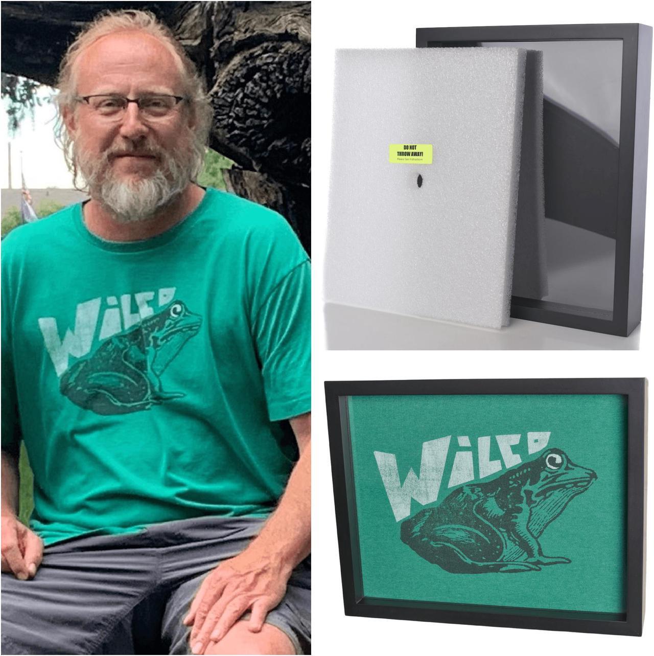 Alt view image 6 of 7 - Shart Original T-Shirt Frame Display Case (Black) 11x14