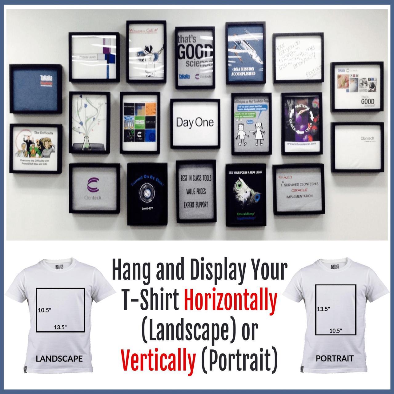 Alt view image 7 of 7 - Shart Original T-Shirt Frame Display Case (Black) 11x14