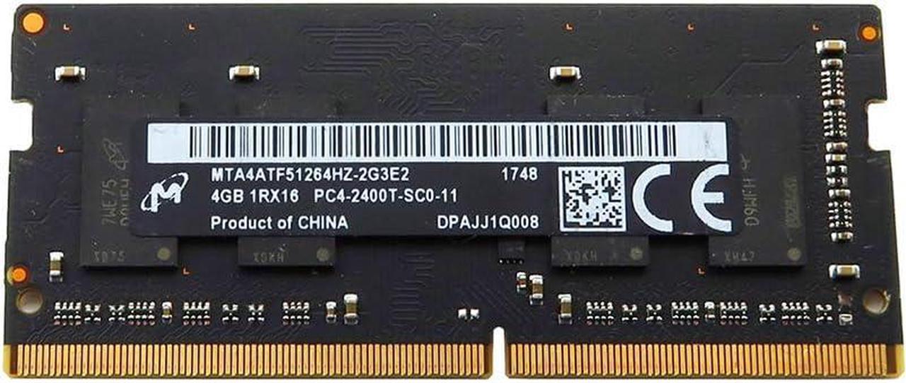 MICRON 4GB 1RX16 DDR4 PC4-19200 2400MHZ CL17 Memory Module MTA4ATF51264HZ-2G3E2