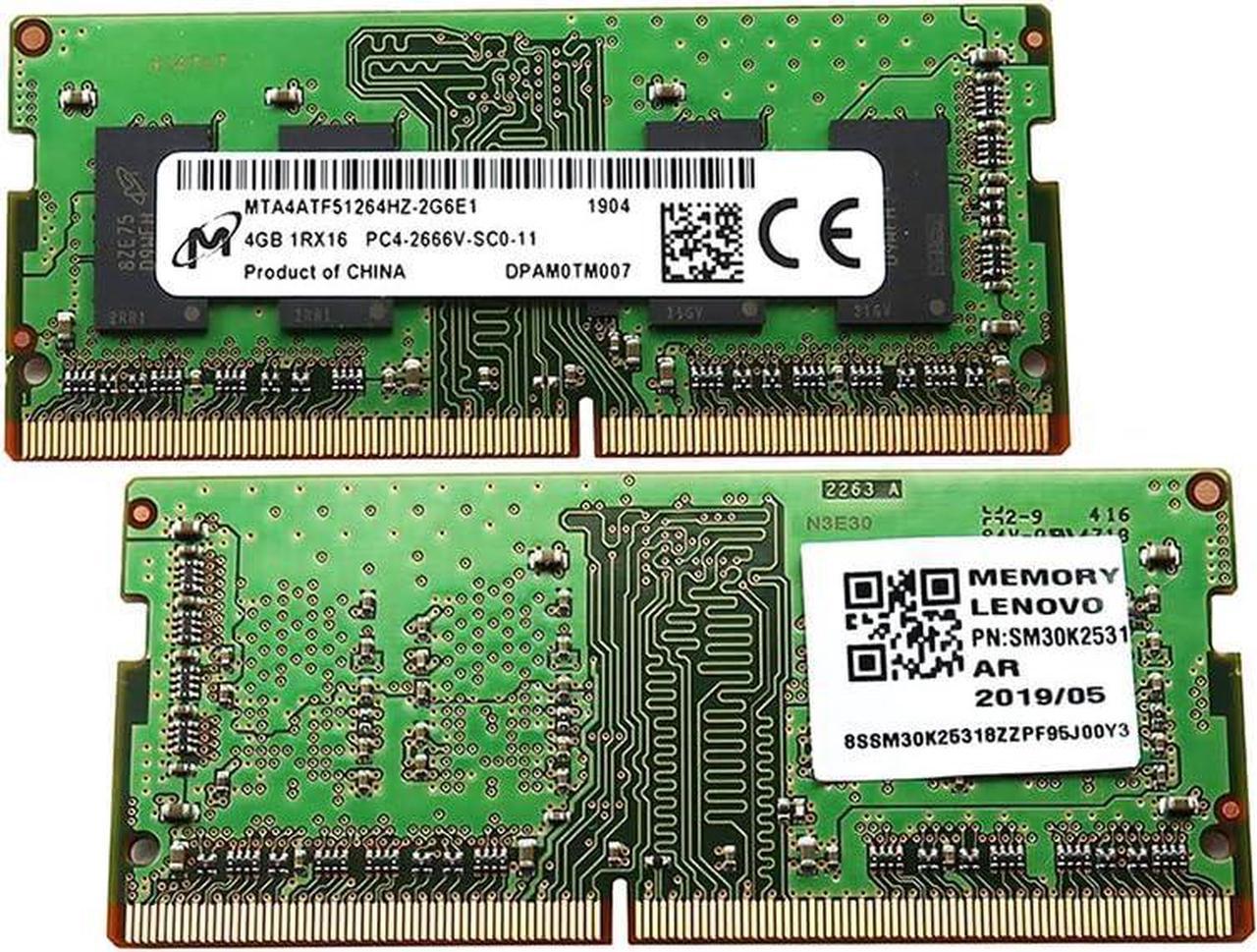 MICRON 8GB 2X4GB DDR4 PC4-21300 2666MHZ 260-PIN Memory KIT MTA4ATF51264HZ-2G6E1