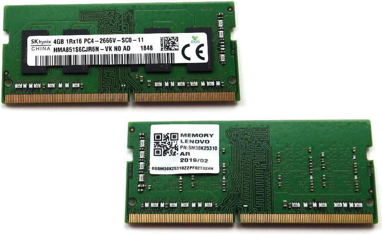 8GB 2X4GB DDR4 PC4-21300 2666MHZ 1RX16 CL17 Memory KIT HMA851S6CJR6N-VK