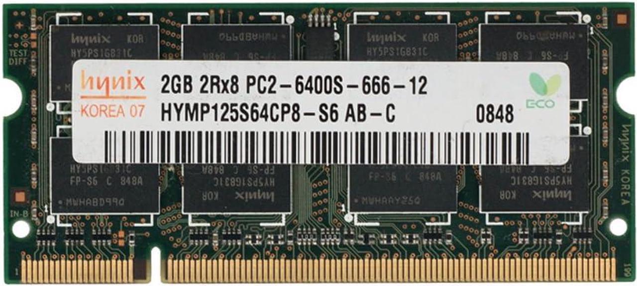 Hynix 2GB DDR2 800MHz PC2-6300 PC2-6400 DDR2 800 (200 PIN) SODIMM Laptop Memory