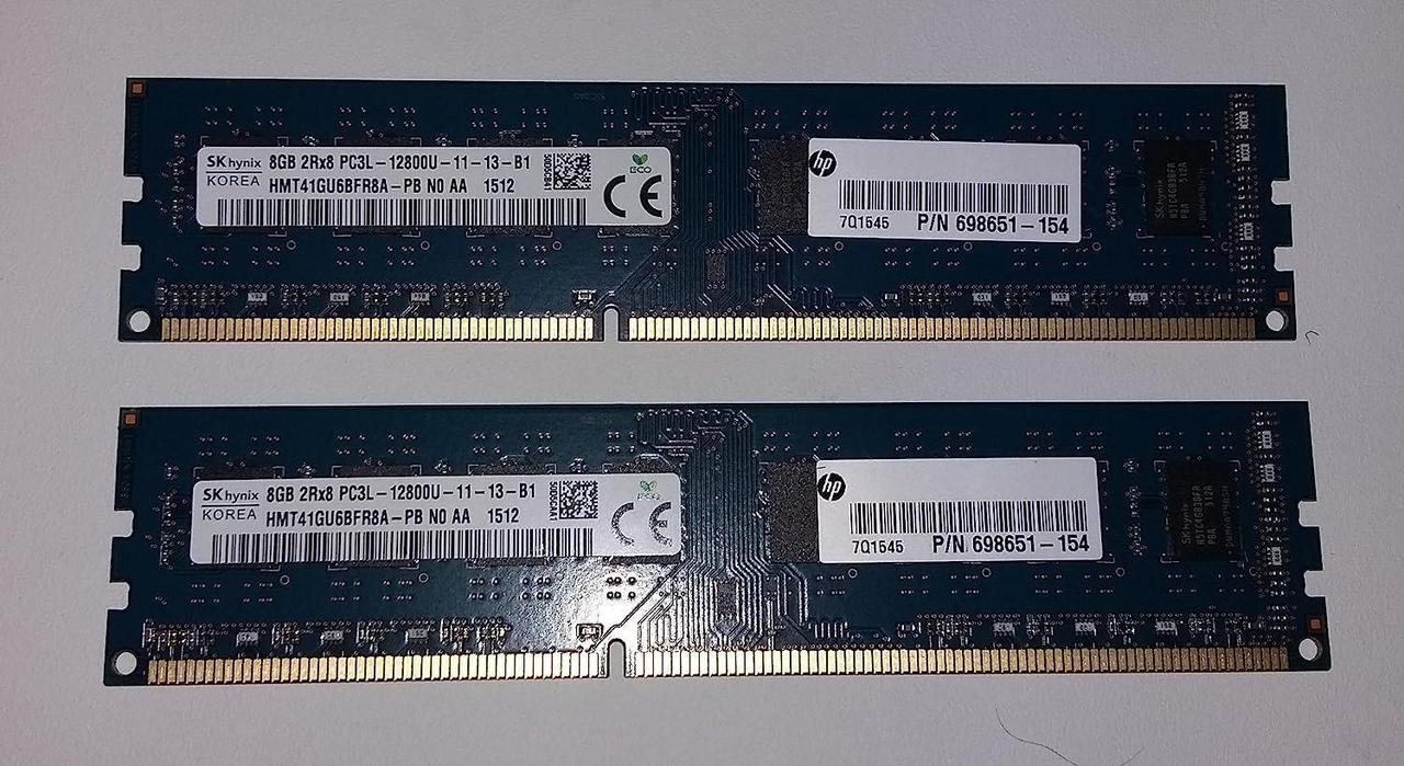 HMT41GU6BFR8A-PB 2x8GB (16GB Total) 2Rx8 PC3L-12800U Desktop Memory