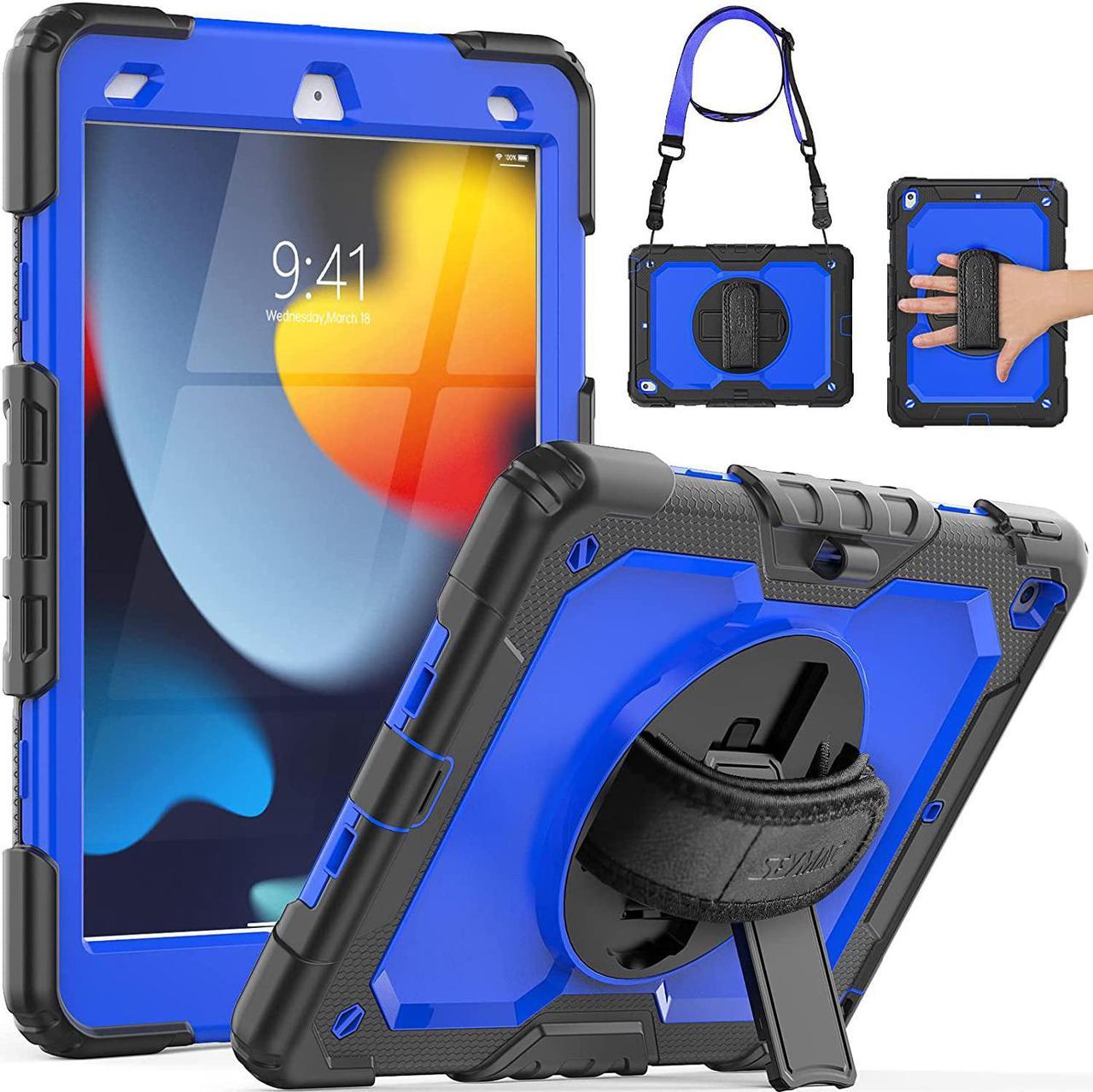 iPad 9th/8th/7th Generation Case, iPad 10.2 Case 2021 2020 2019, Drop Protection Rugged Case for iPad 9/8/7