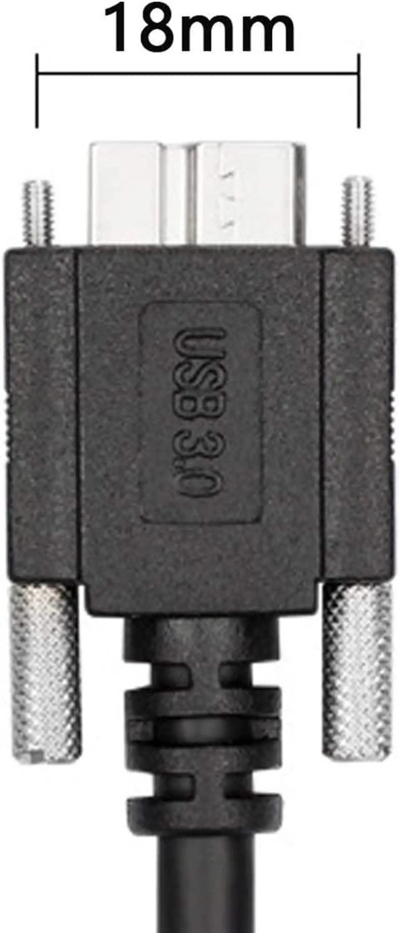 Alt view image 2 of 3 - 3M USB to Micro USB Cable with Mount Panel Screw USB 3.0 A Type Cable Male to Micro USB 3.0 B Male Cable for Hard Disk Mobile Phone