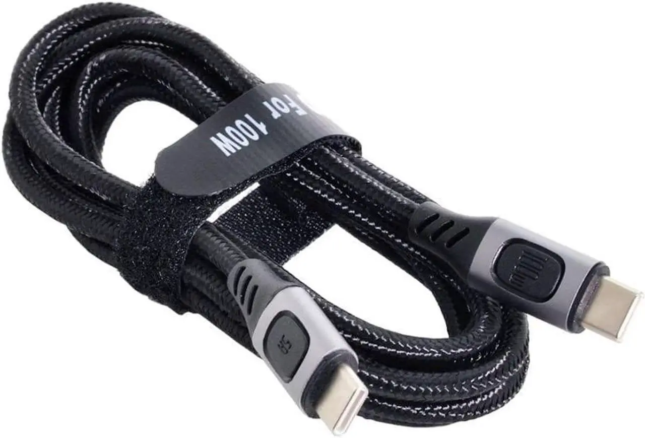 Alt view image 6 of 7 - USB-C Type-C Male to USB-C Male USB 2.0 Version Data Cable Support E-Marker PD 100W for Laptop & Phone 2.0M