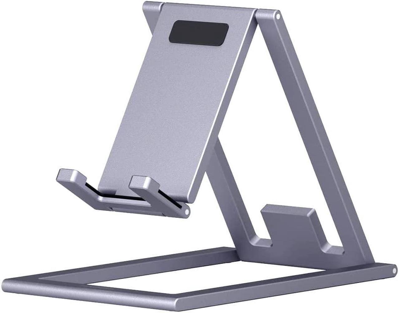 Hagibis Phone Stand Aluminum Cell Phone Adjustable Foldable Desk Phone Holder for iPhone 14 13 12 Pro Max SE Tablet Support Mount Stand