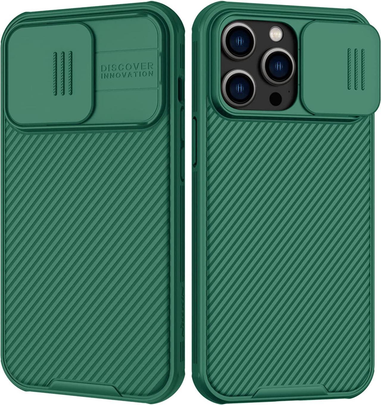 Nillkin for iPhone 14 Pro Case with Slide Camera Cover [Lens Protection] CamShield Pro Anti-Scratch & Shockproof Protective Phone Case for iPhone 14 Pro 6.1 inch - Green