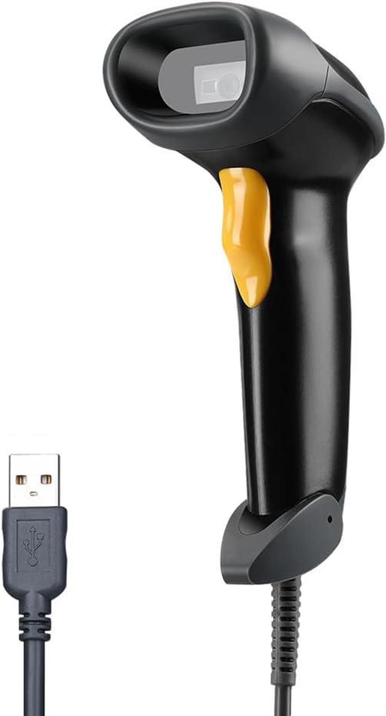 Eyoyo Handheld USB 2D Barcode Scanner, Wired Automatic QR Code Scanner PDF417 Data Matrix Bar Code Reader with Long USB Cable for Mobile Payment, Convenience Store, Supermarket, Warehouse