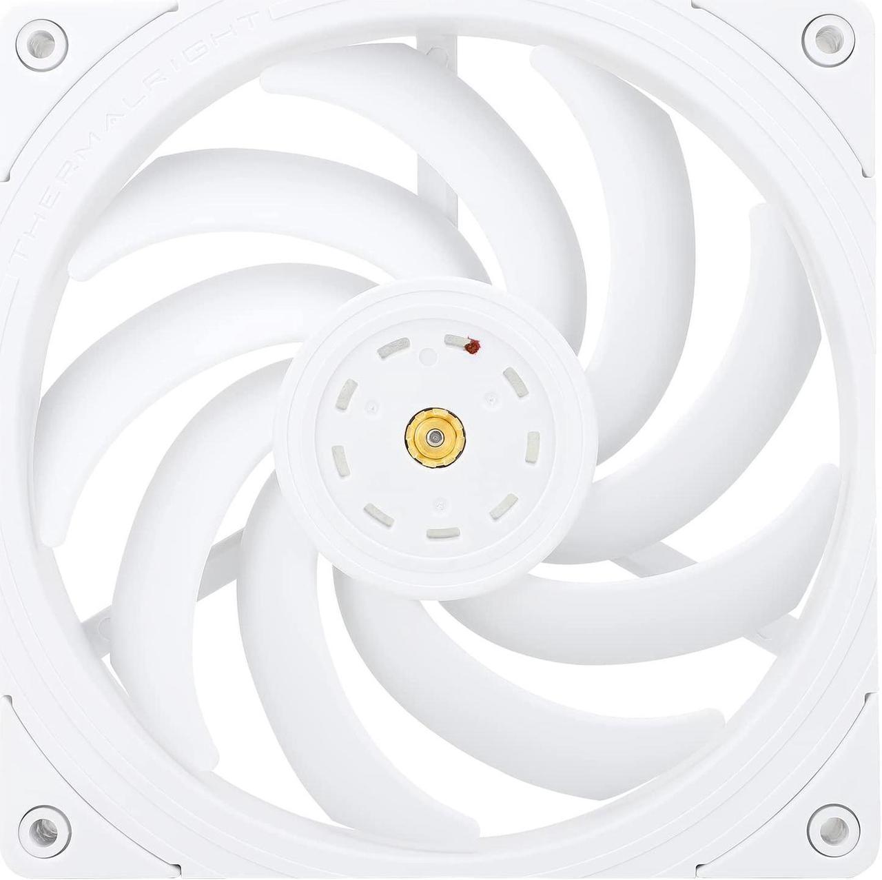 Thermalright TL-B14W 140mm CPU Cooler Fan, Computer White Case Fan, PWM Control, 1500RPM, Static-Pressure Performance Fan for S-FDB Bearing(White)