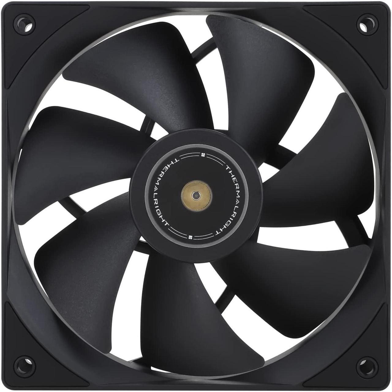 Thermalright TL-G12B Black CPU Fan,with High Speed 1500RPM,120MM Quiet PWM Fan,Computer Case Cooling Fan