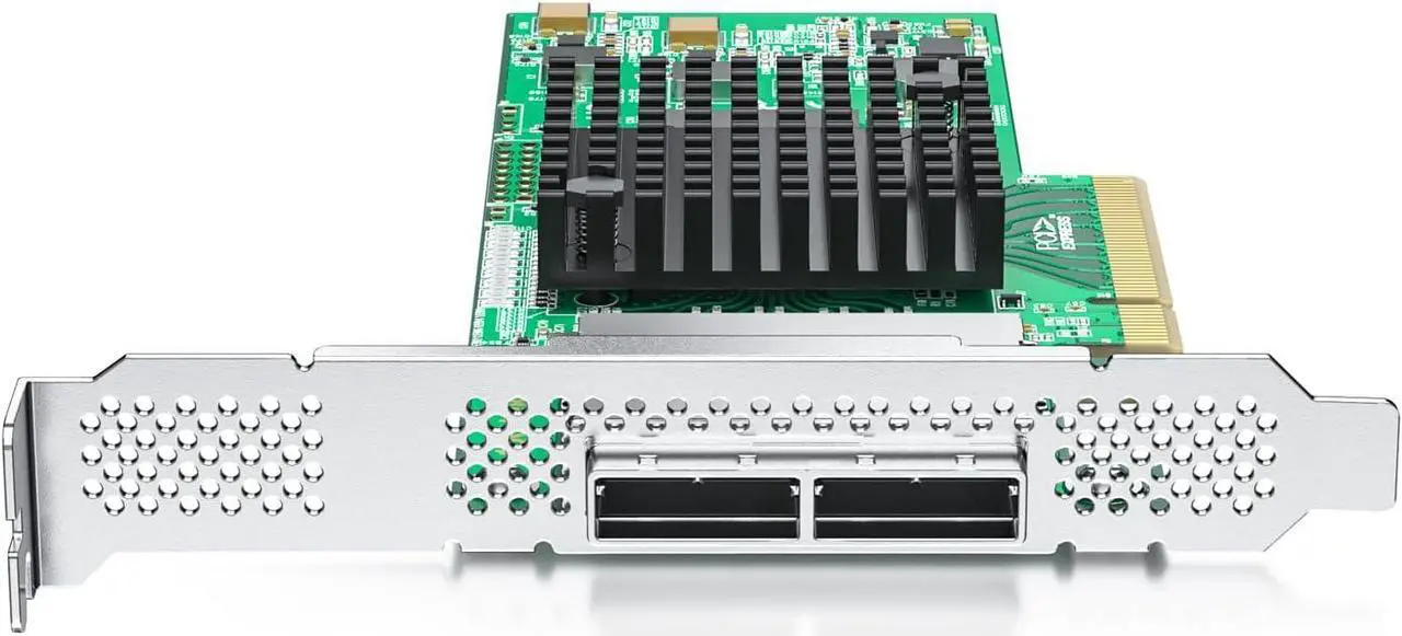 Alt view image 4 of 4 - 6G External PCIe Controller Card, SAS/SATA HBA Host Bus Adapter, SAS 2008 Chip, PCIE X8, SAS 2.0, 2X Mini SAS SFF-8088 Ports,Same as 9200-8E