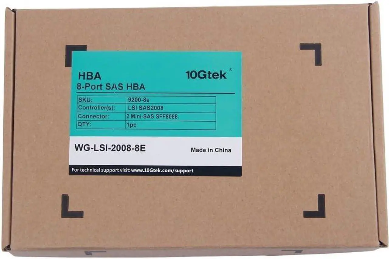 Alt view image 5 of 7 - External PCI Express SAS/SATA HBA, SAS2008 Chip, X8, 6Gb/s, Same as 9200-8E