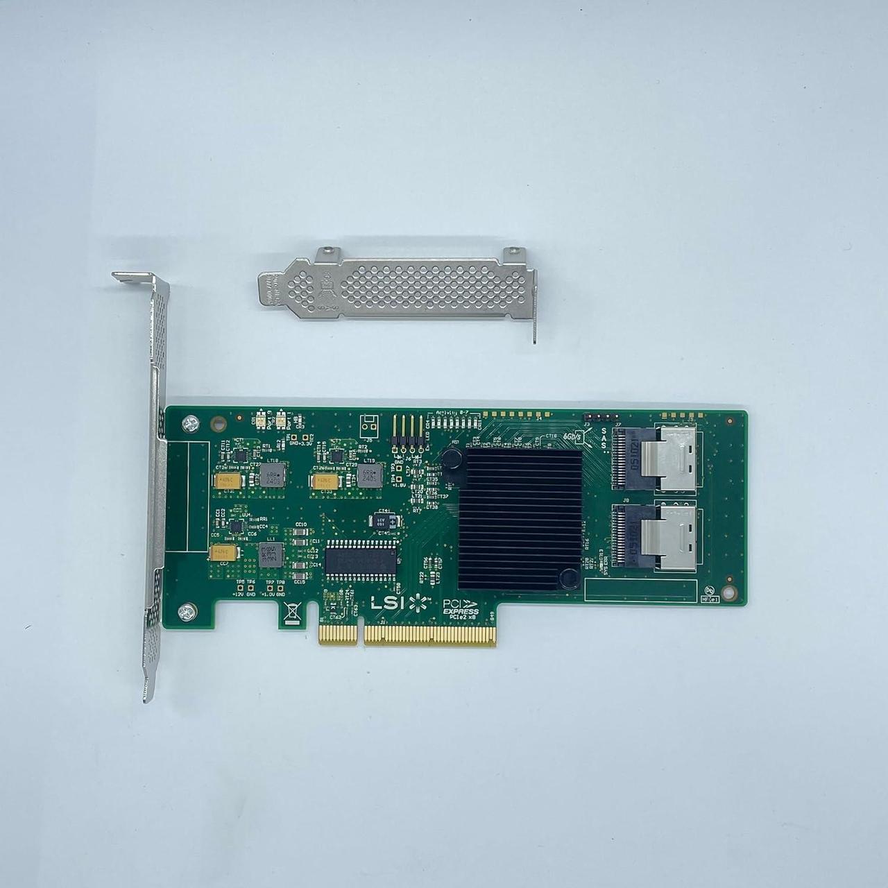 LSI 9201-8i 9211-8i SAS2008 Chip 8-Port 6Gb/s PCI-e HBA SAS SATA RAID Controller Card