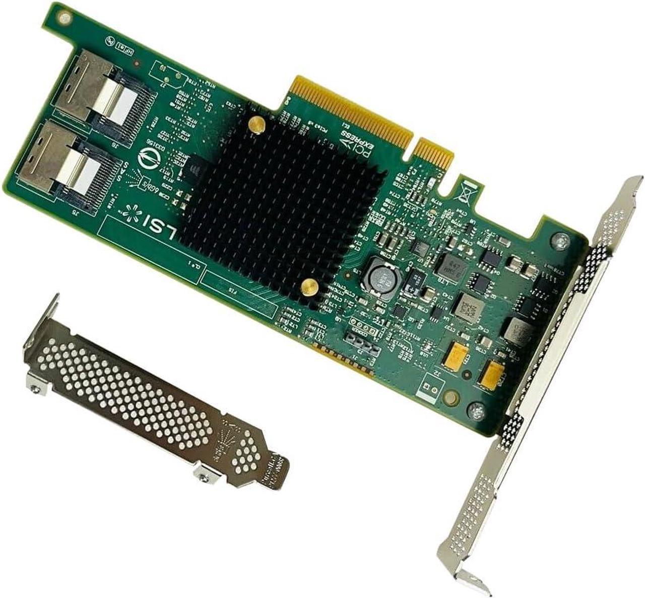 LSI 9207-8i RAID Controller Card SAS 6Gbs SATA PCI-E 3.0 HBA IT Mode Expander Card for ZFS FreeNAS unRAID