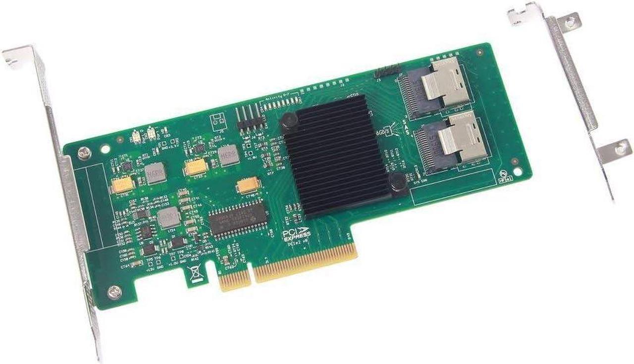 ipolex Internal PCI Express SAS/SATA HBA RAID Controller Card, SAS2008 Chip, 8-Port 6Gb/s, Same as SAS 9211-8I