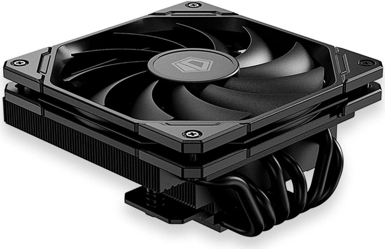 ID-COOLING IS-67-XT Black 67mm Height Low Profile CPU Cooler 6 Heatpipes CPU Air Cooler for HTPCs, ITX, and Small Form Factor Builds, 120x15mm Slim Fan, Support Intel LGA1700/1200/115X, AMD AM5/AM4