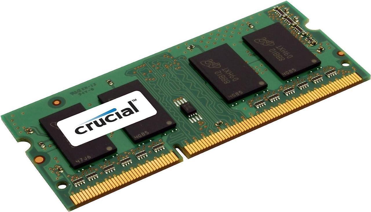 Crucial 2GB Single DDR3 1333 MT/s (PC3-10600) CL9 SODIMM 204-Pin 1.35V/1.5V Notebook Memory Module CT25664BF1339