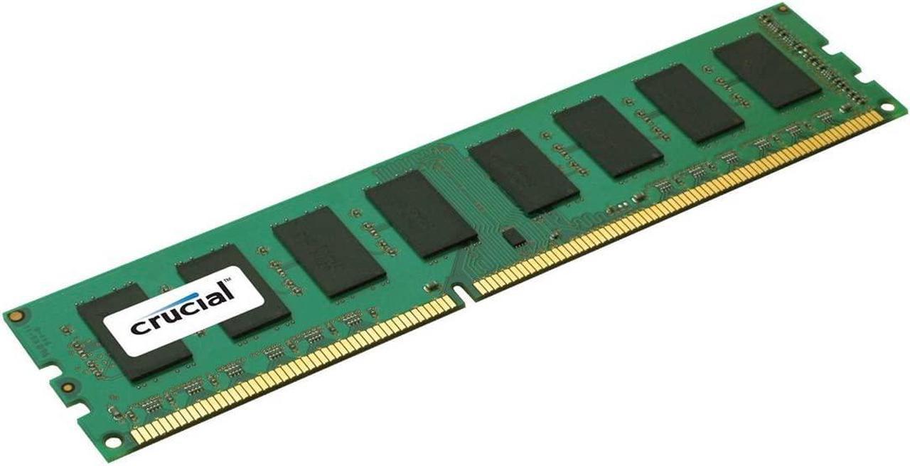 Crucial 2GB Single DDR3 1600 MT/s PC3-12800 CL11 Unbuffered UDIMM 240-Pin Desktop Memory Module CT25664BA160B