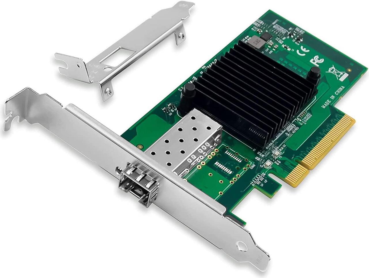 10Gb Ethernet NIC with Intel 82599EN Controller, 10G PCI-E Network Card Compare to Intel X520-DA1 Converged Network Adapter, Single SFP+ Ports, PCI Express X8