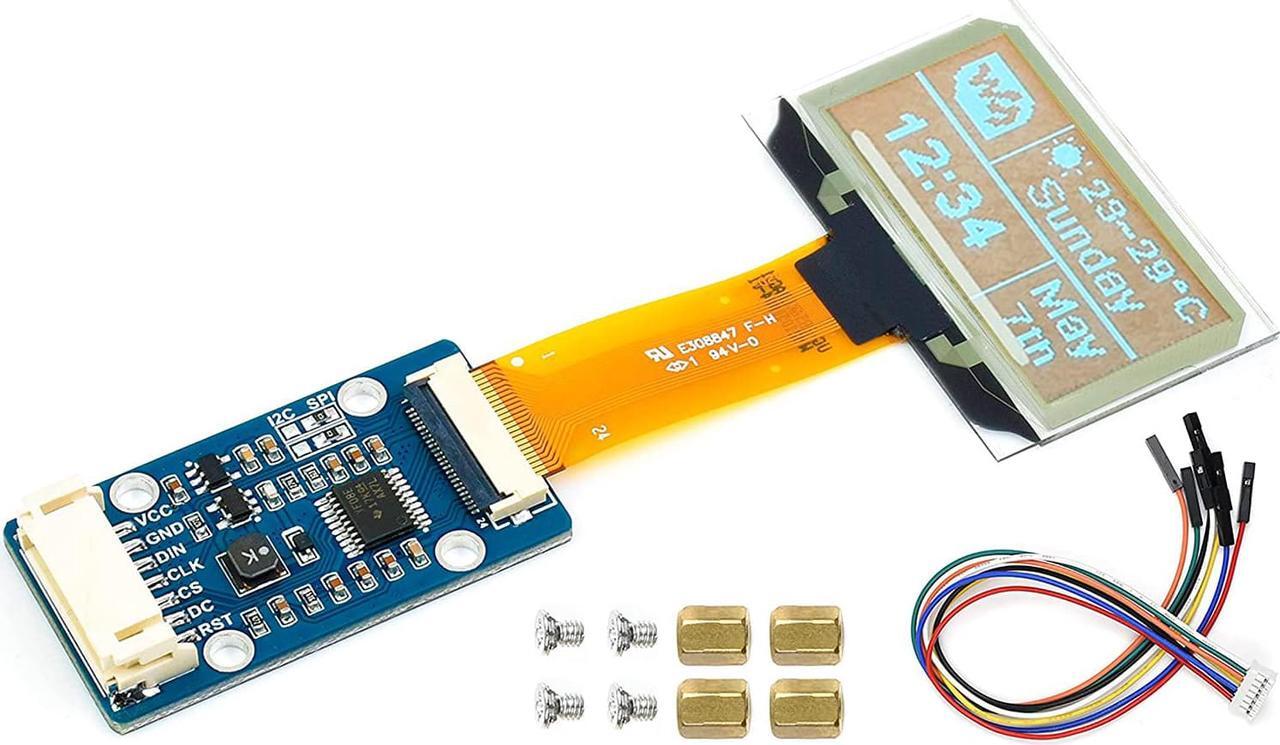 Main image of 1.51inch Transparent OLED with Expansion Board,for Raspberry Pi/Arduino/STM32,128x64 Resolution Light Blue Color Display,Full Viewing Angle, SPI/I2C Interfaces, Embedded Independent Driver Chip