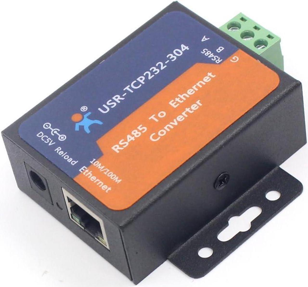 USR-TCP232-304 Serial RS485 to TCP/IP Ethernet Server Converter Module with Built-in Webpage DHCP/DNS Supported