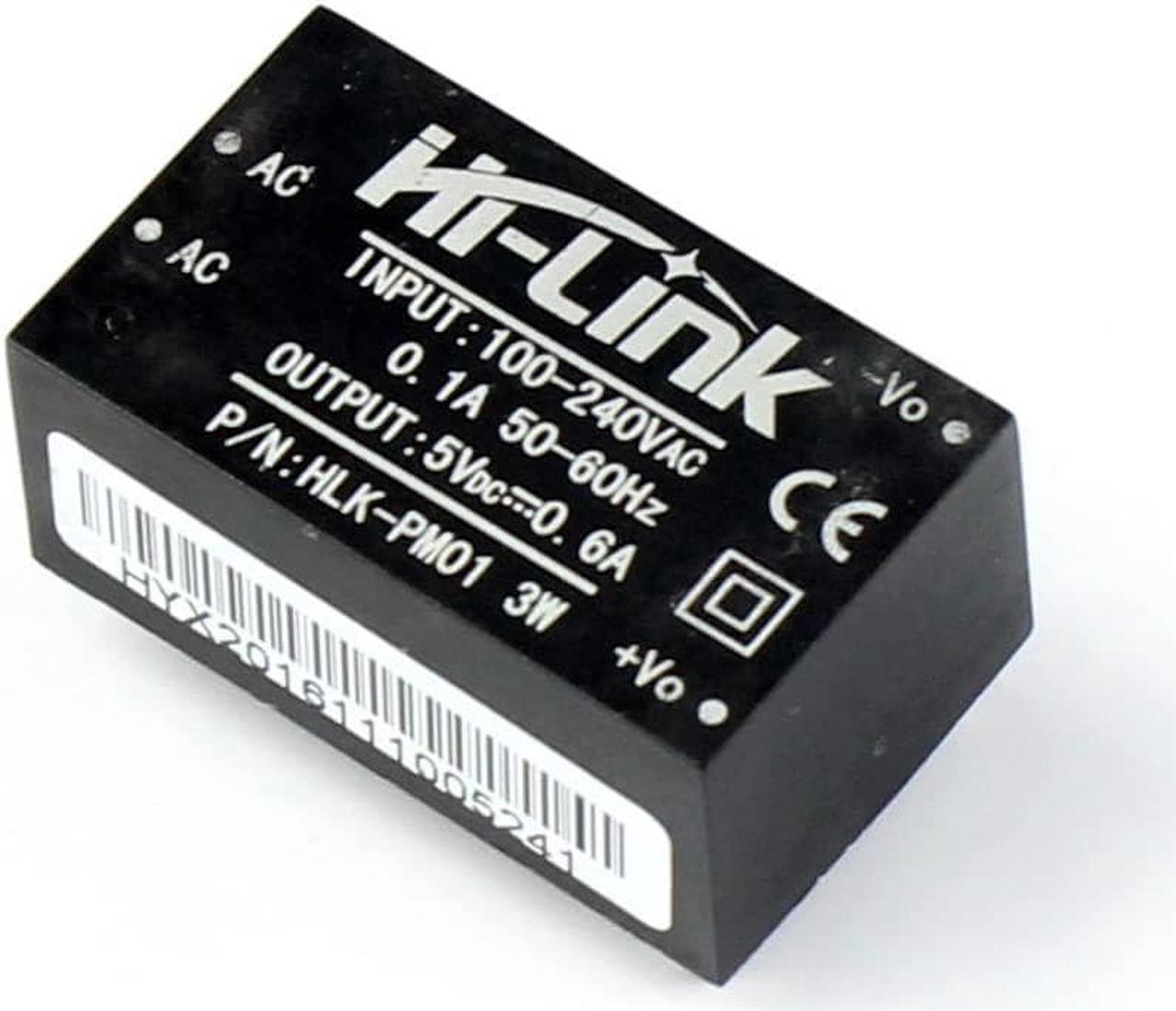 HI-Link HLK-PM01 AC-DC 220V to 5V Step-Down Power Supply Module Intelligent Household Switch Power Supply Module (2 PCS)