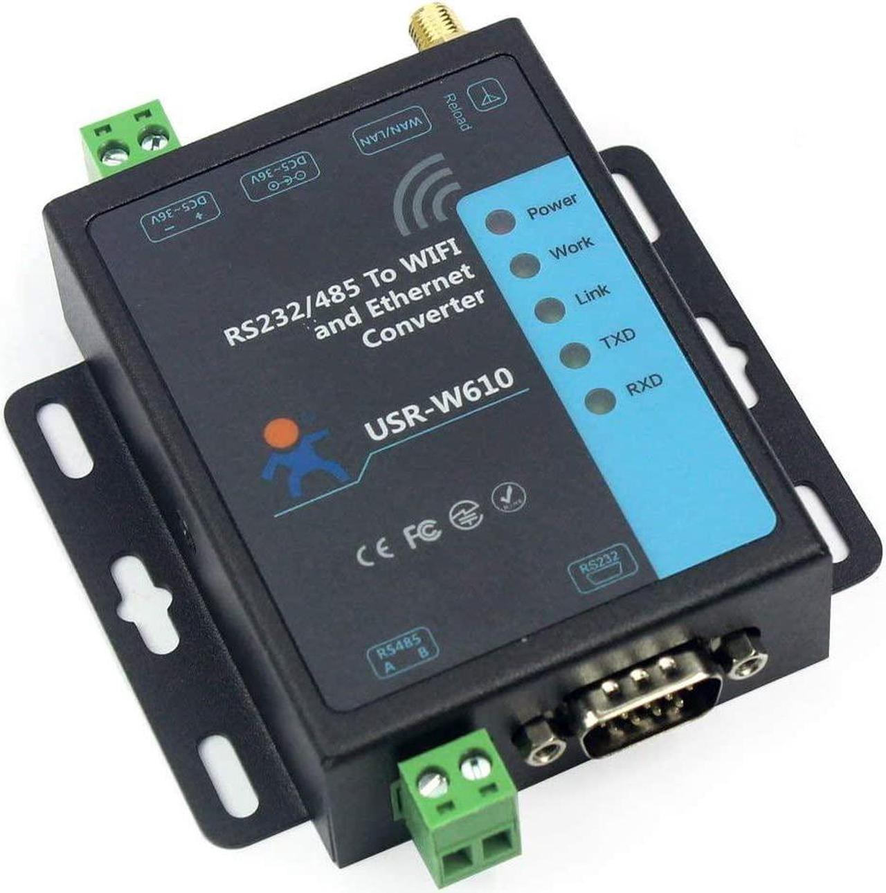 USR-W610 Serial to WiFi Ethernet Converter RS232 RS485 Serial Server