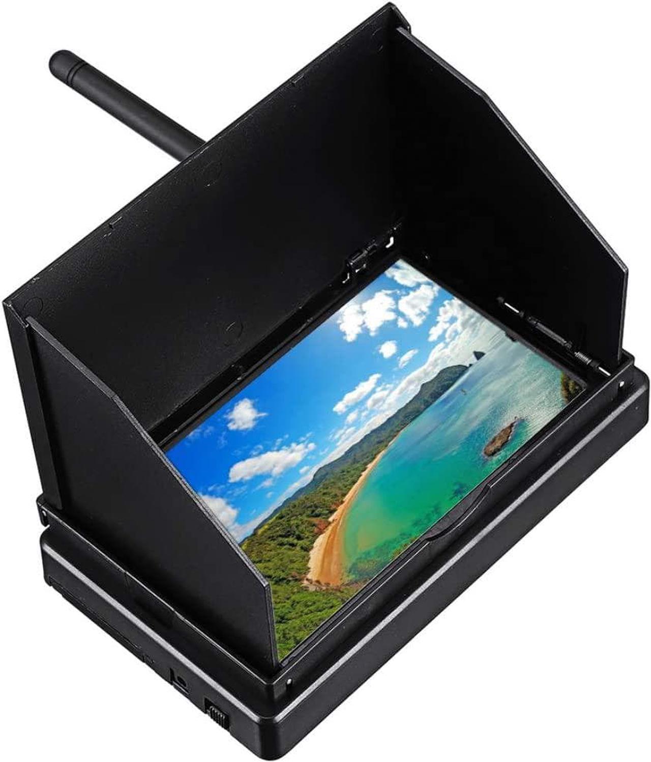 5.8G 48CH 4.3" FPV Monitor 480x22 Pixels LCD 16:9 NTSC/ AL FPV Single Reciever Monitor Auto Search with OSD Build-in Battery for FPV Drone