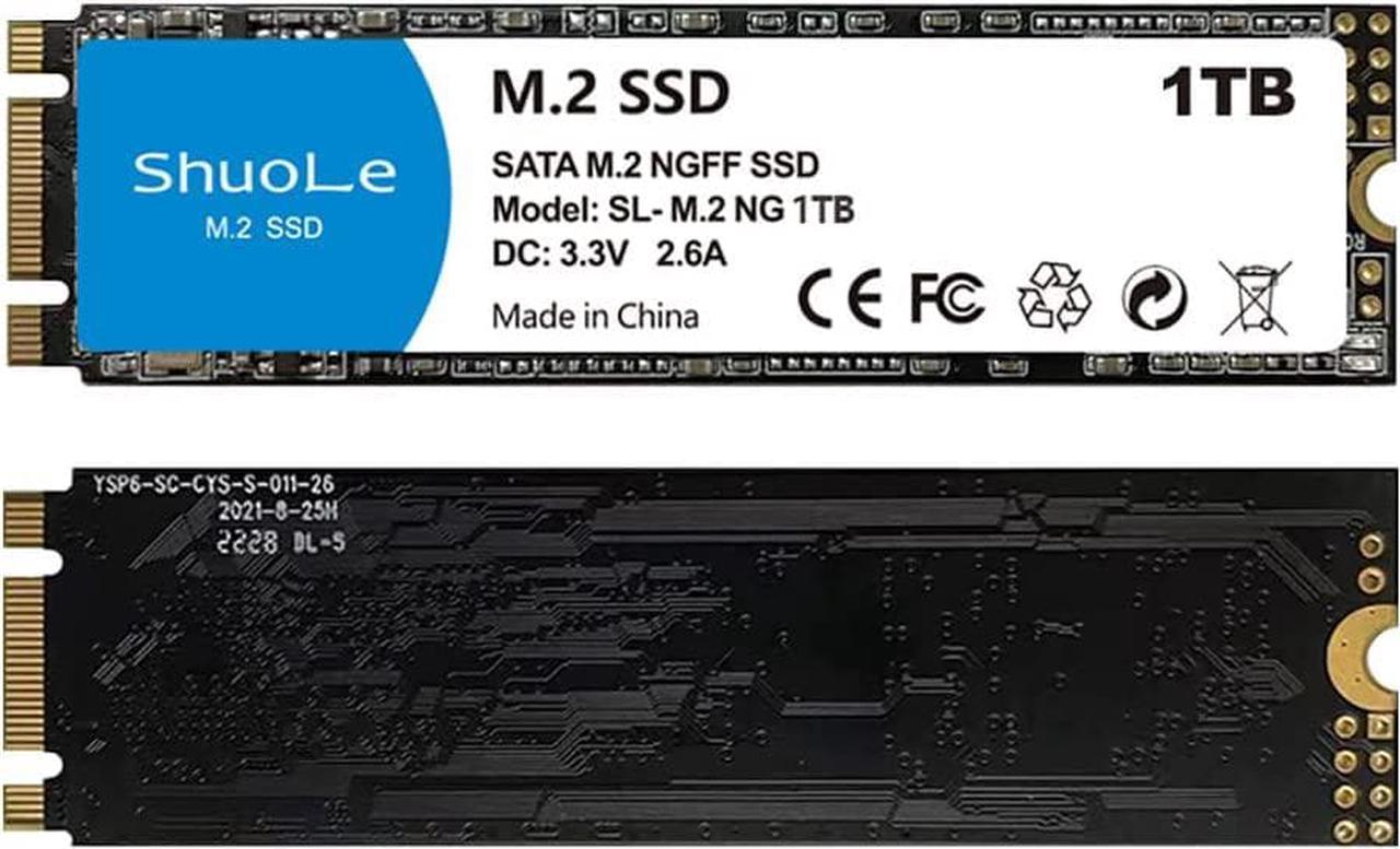 M.2 NGFF SSD 1TB/512GB/256GB/128GB High Speed Solid State Drives for Laptop Desktop Server POS Machine (1TB)